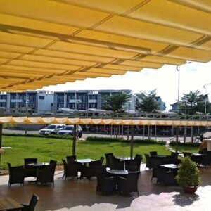 Mái bạt xếp lượn sóng