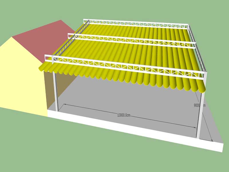 Hướng dẫn chi tiết lắp đặt mái xếp