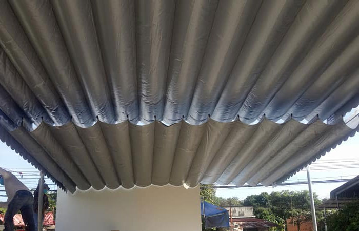 Khám phá vẻ đẹp và ứng dụng của mái che xếp lượn sóng - Giải pháp chống nắng tối ưu cho không gian ngoài trời