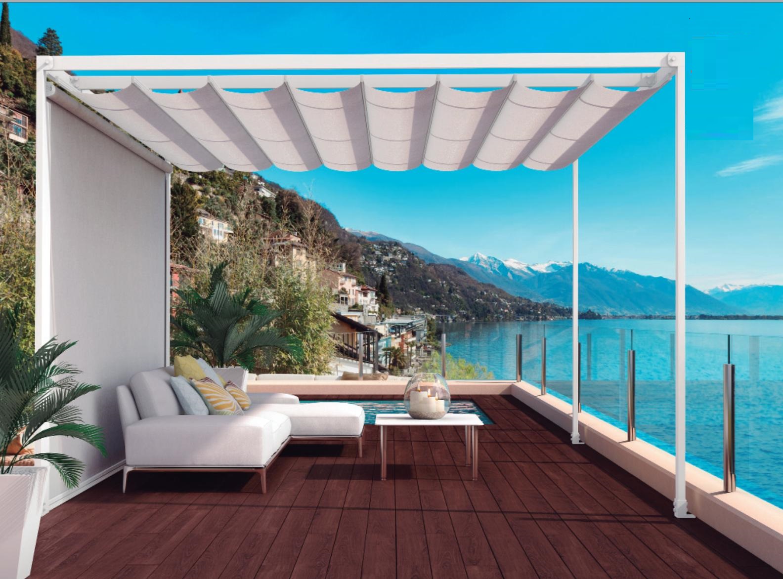 Mái che di động quán cafe - Giải pháp tối ưu cho không gian mở, thu hút khách hàng